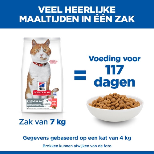Hill's Adult Sterilised Cat met zalm kattenvoer