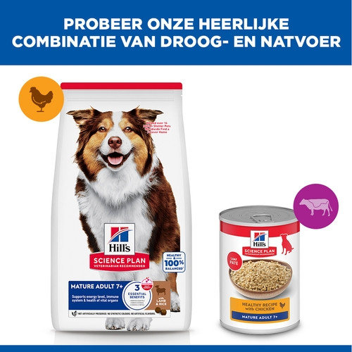 Hill's Mature Adult Medium met lam & rijst hondenvoer