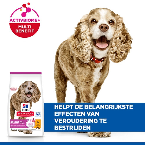 Hill's Senior 11+  Small & Miniature Kip hondenvoer
