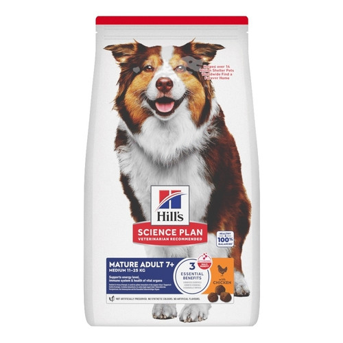Hill's Mature Adult 7+ Active Longevity Medium Huhn Hundefutter 