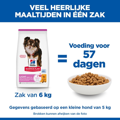 Hill's Adult Light Small & Mini met kip hondenvoer