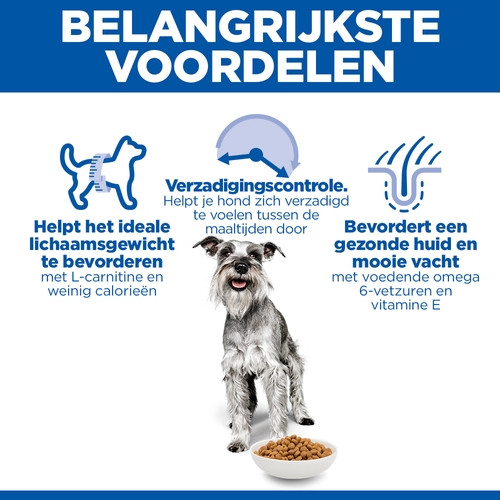 Hill's Mature Adult Light Small & Mini met kip hondenvoer