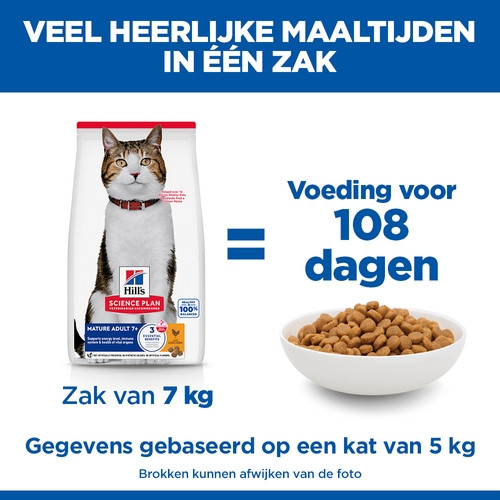 Hill's Mature Adult 7+ met kip kattenvoer