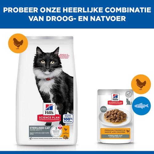 Hill's Mature Adult 7+ Sterilised Huhn Katzenfutter 