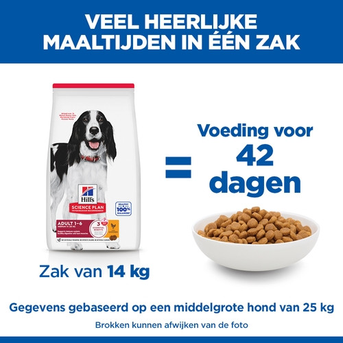 Hill's Adult Advanced Fitness Medium Huhn Hundefutter 