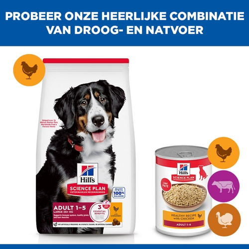 Hill's Adult Advanced Fitness Large Breed Huhn Hundefutter 