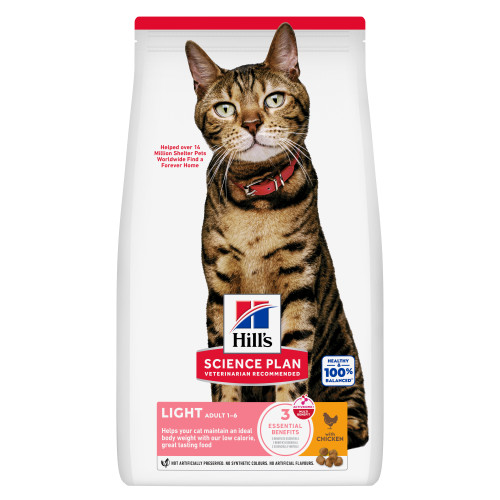 Hill's Adult Light met kip kattenvoer