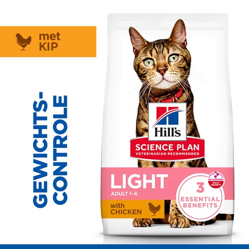 Hill's Adult Light met kip kattenvoer
