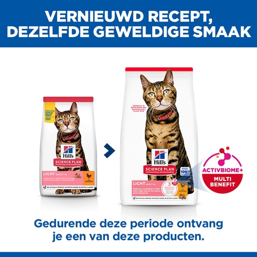 Hill's Adult Light met kip kattenvoer