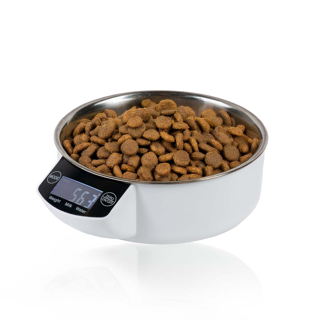 Smart bowl eetkom met digitale weegschaal voor hond en kat