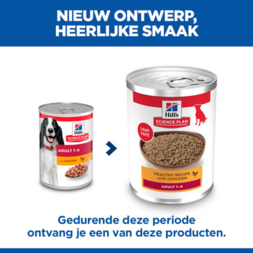 Hill's Adult nat hondenvoer met kip blik