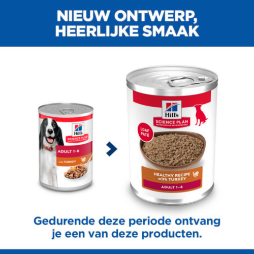 Hill's Adult nat hondenvoer met kalkoen blik