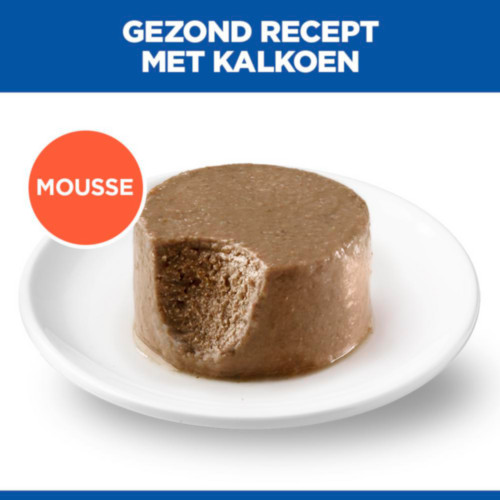 Hill's Adult Perfect Digestion Small & Mini mousse met kalkoen natvoer hond