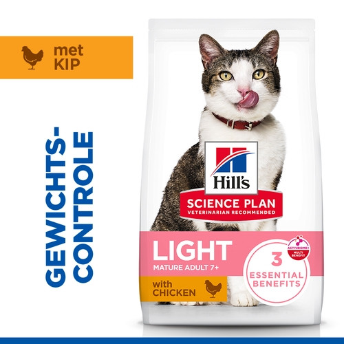 Hill's Mature Adult 7+ Light met kip kattenvoer