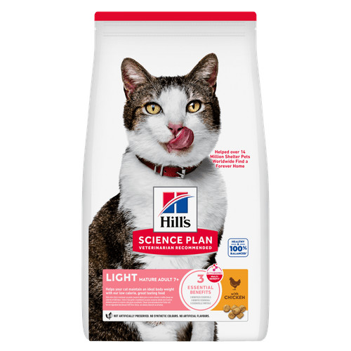 Hill's Mature Adult 7+ Light met kip kattenvoer