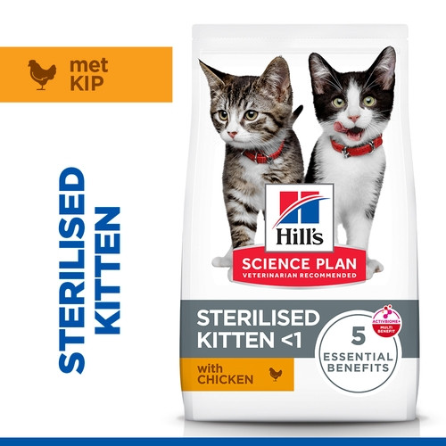 Hill's Kitten Sterilised kattenvoer met kip