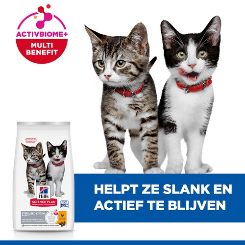 Hill's Kitten Sterilised kattenvoer met kip