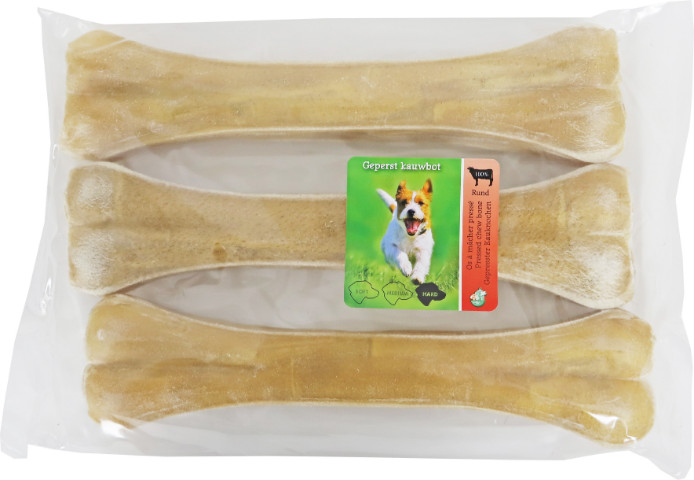 Buffelhuid Botten Geperst (32 cm) voor de hond