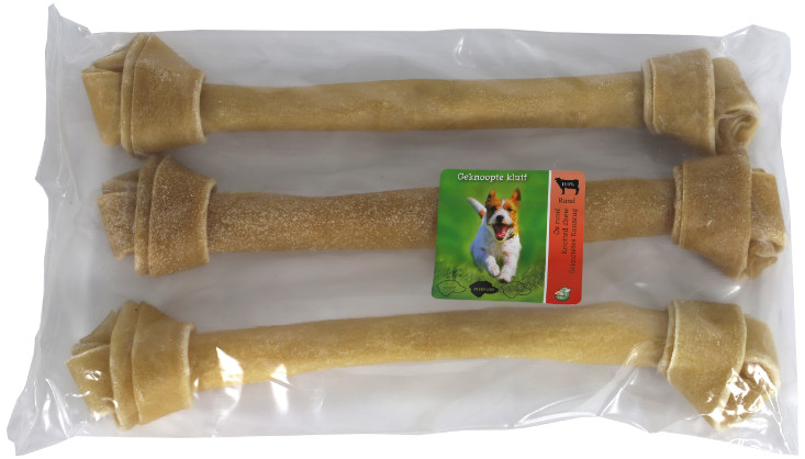 Brekz Rawhide - runderhuidbot geknoopt kauwsnack hond 38 cm