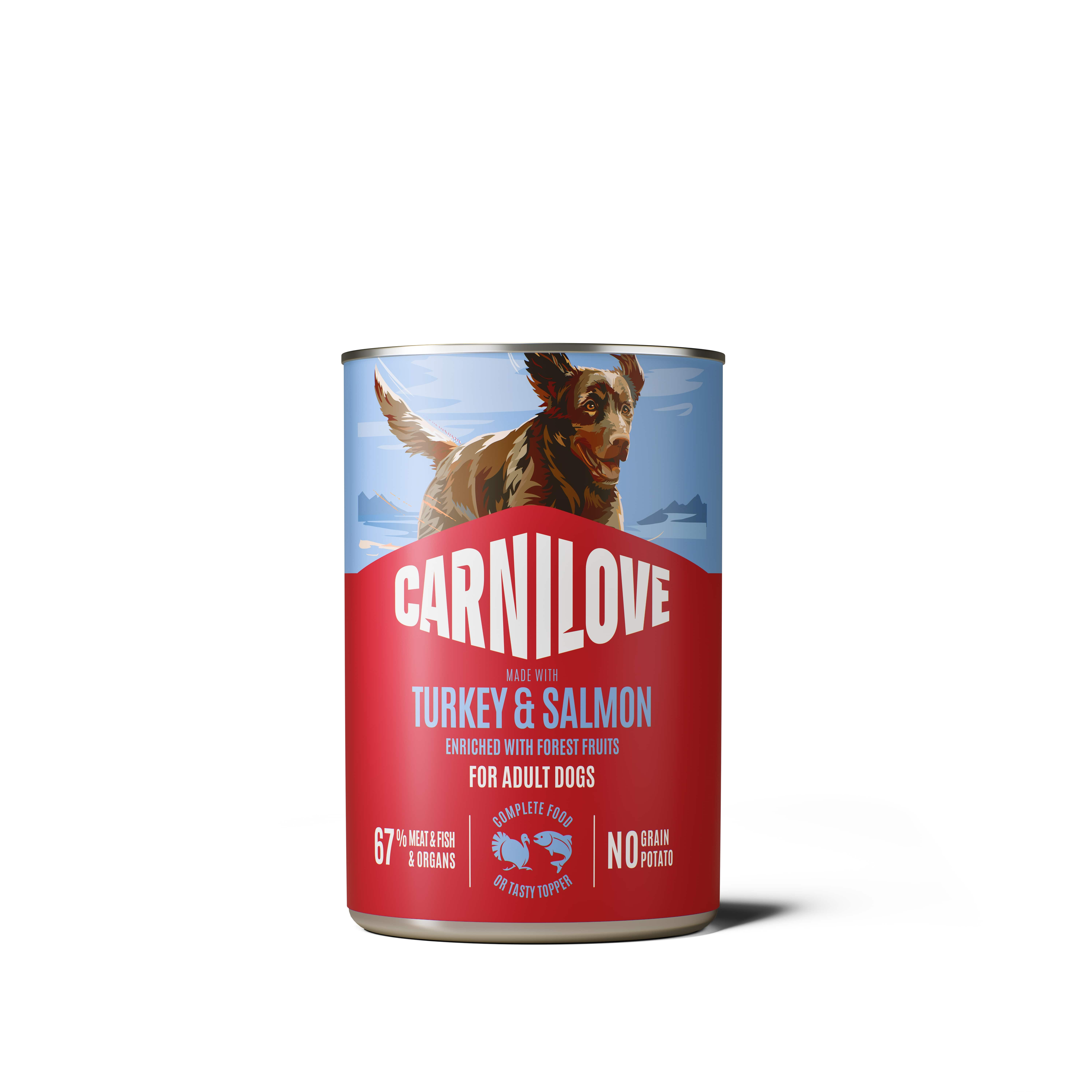 Carnilove zalm & kalkoen natvoer hond (blik)