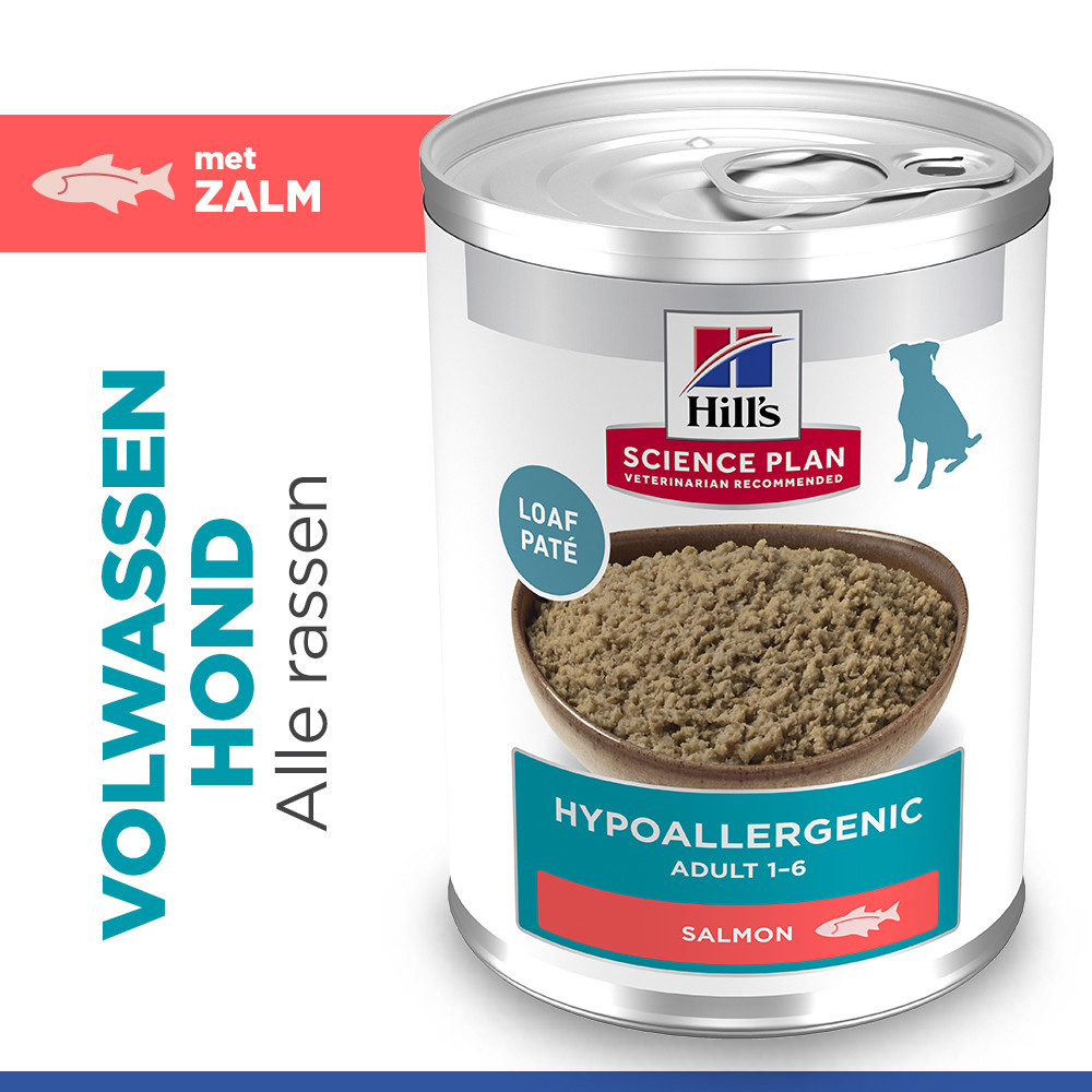 Hill's Adult Hypoallergenic nat hondenvoer met zalm blik