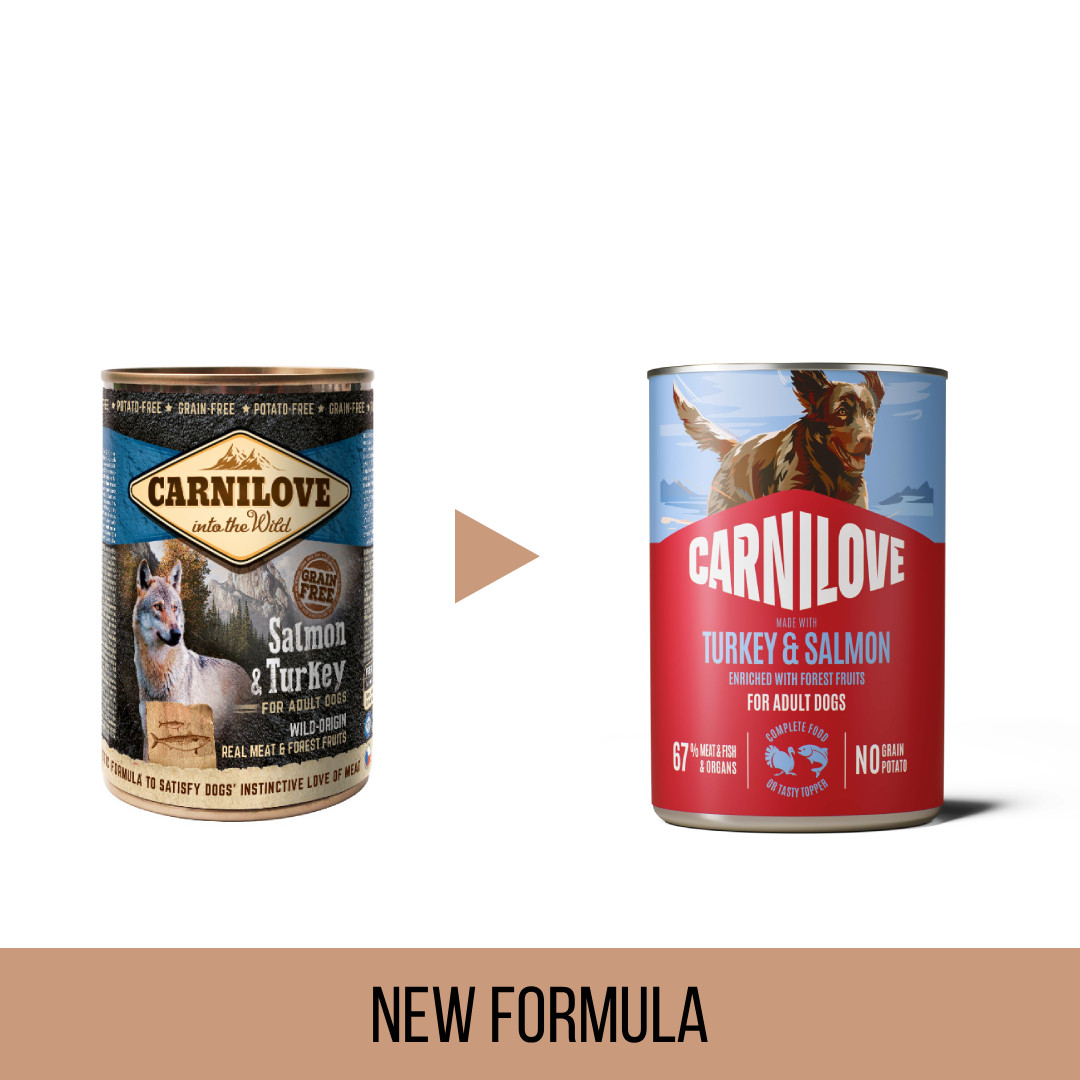 Carnilove zalm & kalkoen natvoer hond (blik)