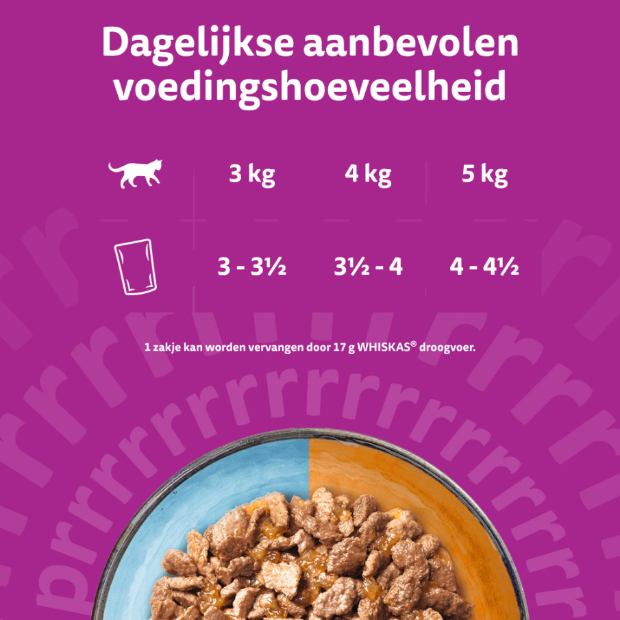 Whiskas 1+ Duo Surf & Turf in gelei maaltijdzakjes multipack