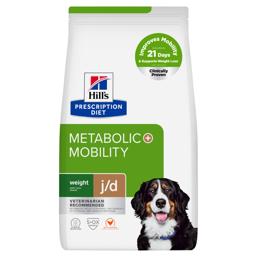 Hill's Prescription Diet J/D Weight Metabolic + Mobility hondenvoer met kip