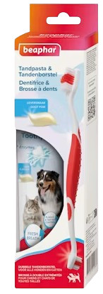 Beaphar Combipack tandpasta & tandenborstel voor hond en kat