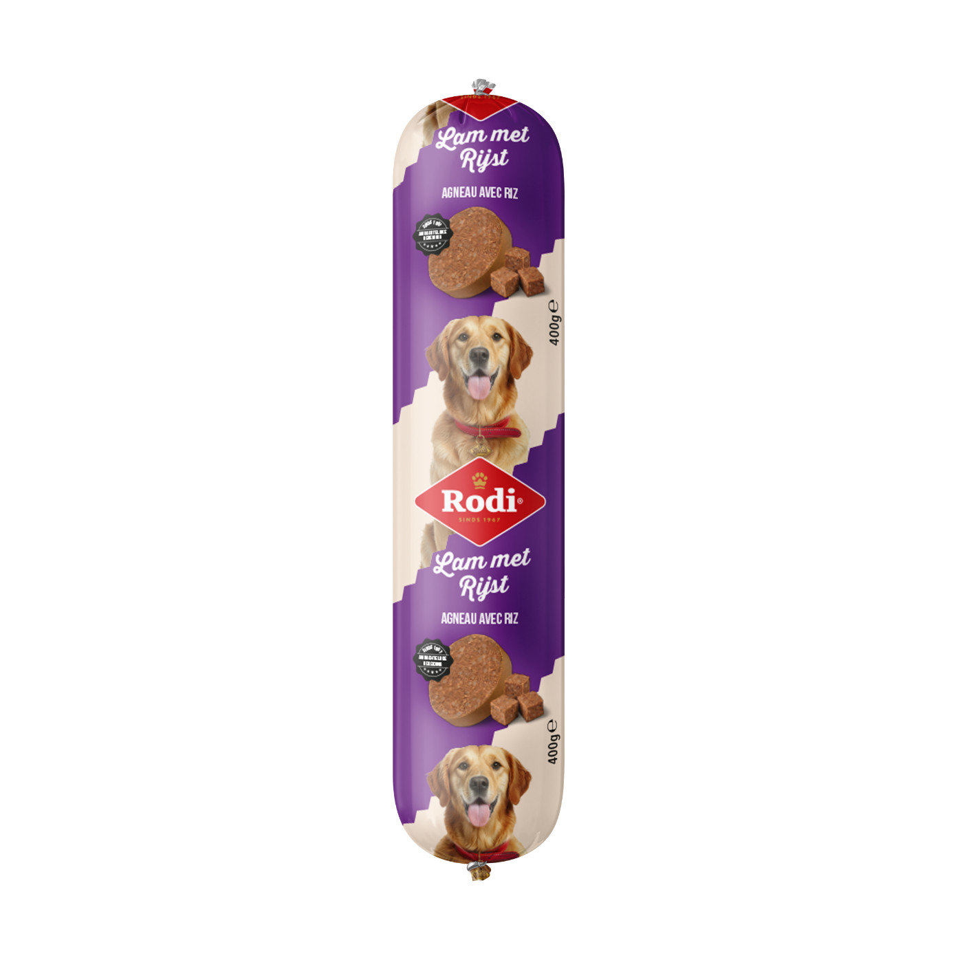 Rodi Worst lam met rijst voor de hond