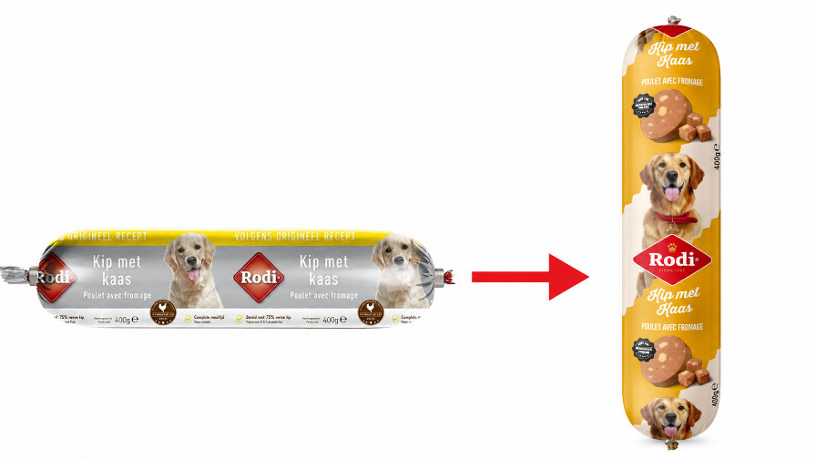 Rodi Worst kip met kaas voor de hond