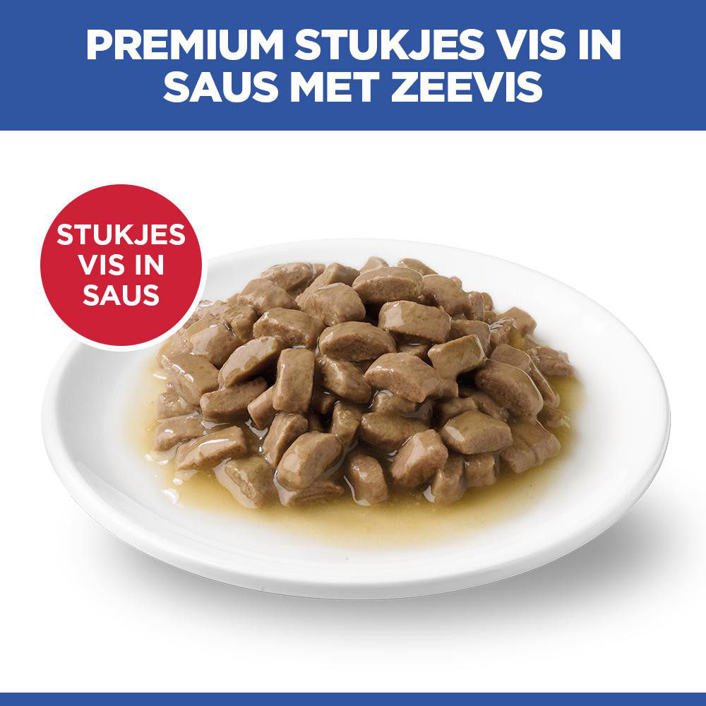 Hill's Optimal Care Pouch Adult Zeevis kattenvoer