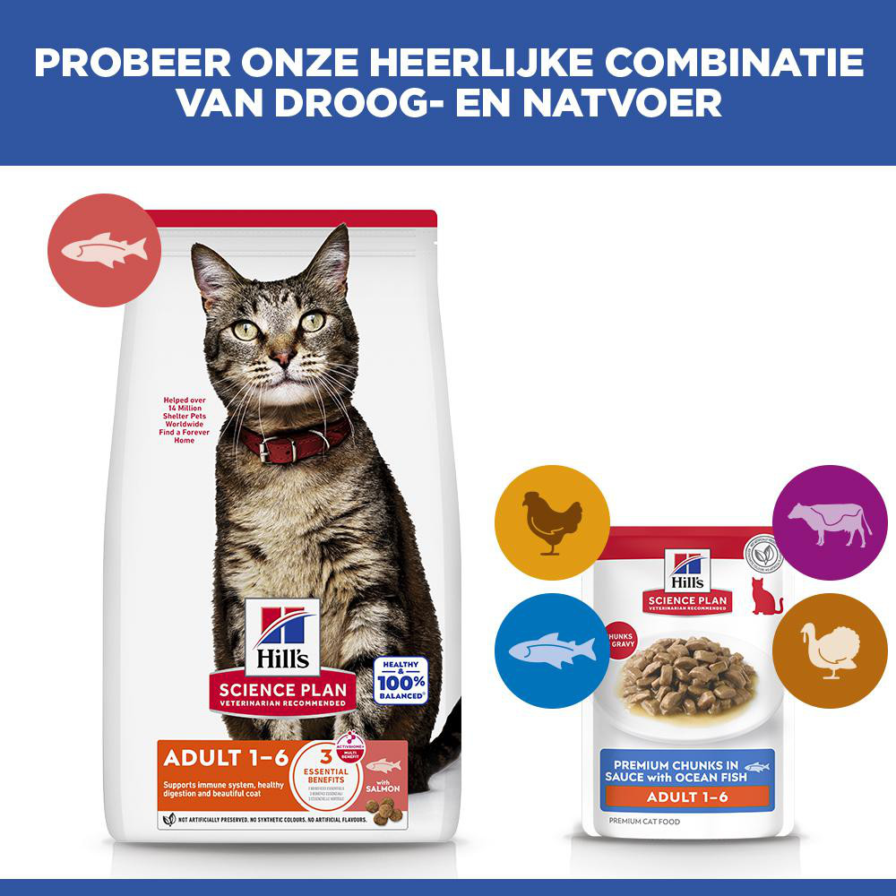 Hill's Optimal Care Pouch Adult Zeevis kattenvoer