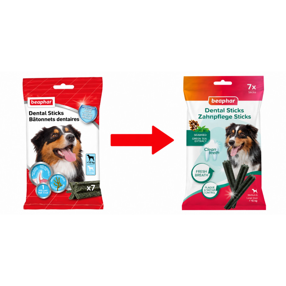 Beaphar Dental Sticks middelgrote / grote hond
