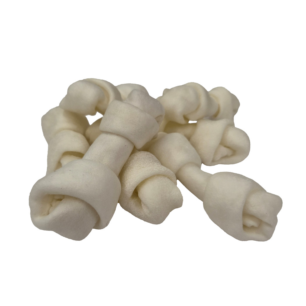 Brekz Dental Rawhide - knoopbeen 9 cm kauwsnack hond