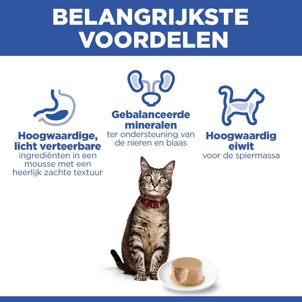Hill's Adult nat kattenvoer met zalm (mousse) blik