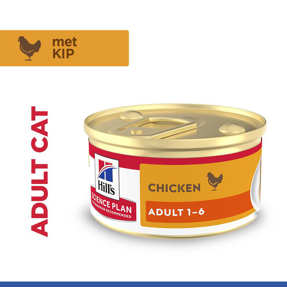 Hill's Adult nat kattenvoer met kip (mousse) blik