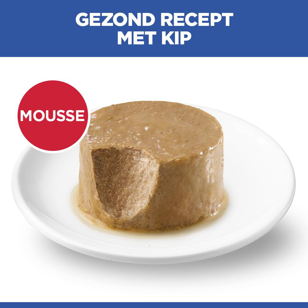 Hill's Mature Adult Sterilised Cat nat kattenvoer met kip (mousse) blik