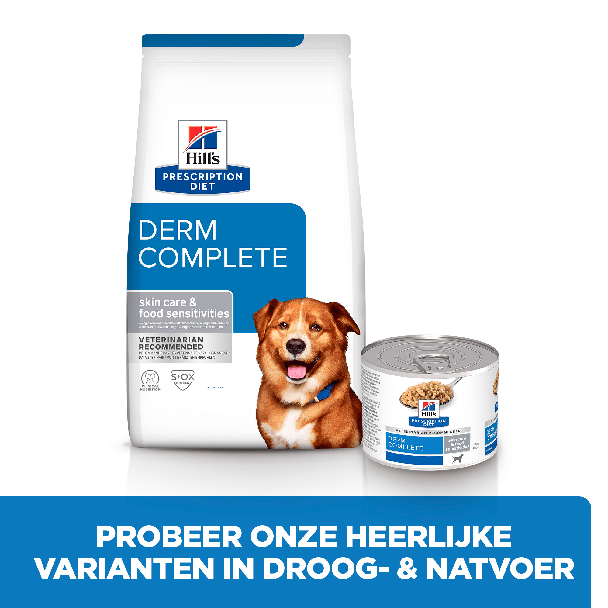 Hill's Prescription Diet Derm Complete nat hondenvoer (370 g blik)