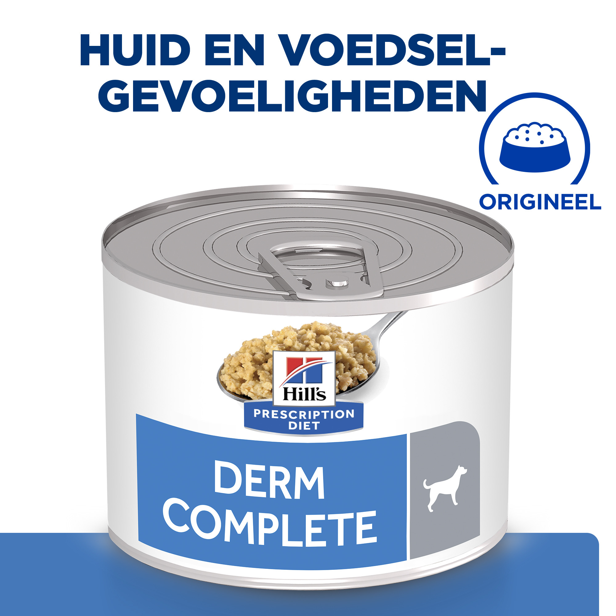 Hill's Prescription Diet Derm Complete nat hondenvoer (370 g blik)